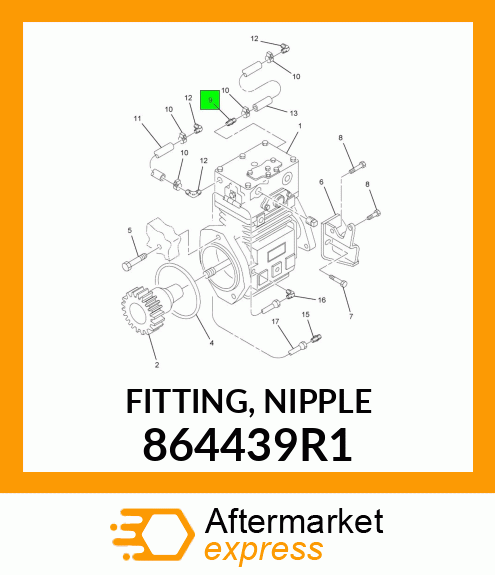 FITTING, NIPPLE 864439R1