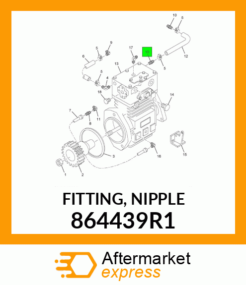 FITTING, NIPPLE 864439R1