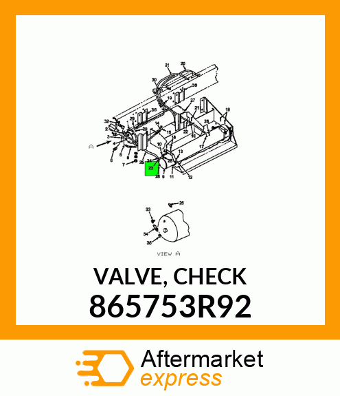 VALVE, CHECK 865753R92