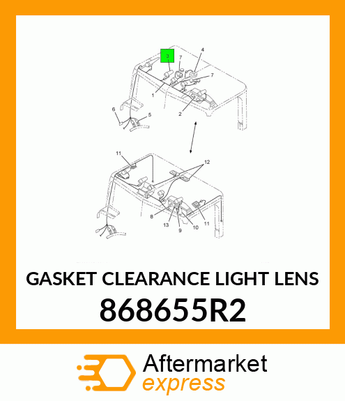 GASKET CLEARANCE LIGHT LENS 868655R2