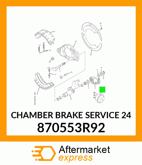 CHAMBER BRAKE SERVICE 24 870553R92