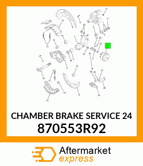 CHAMBER BRAKE SERVICE 24 870553R92