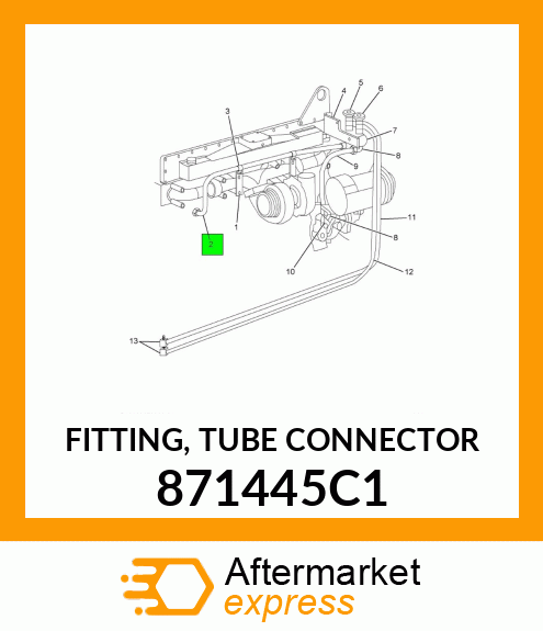FITTING, TUBE CONNECTOR 871445C1