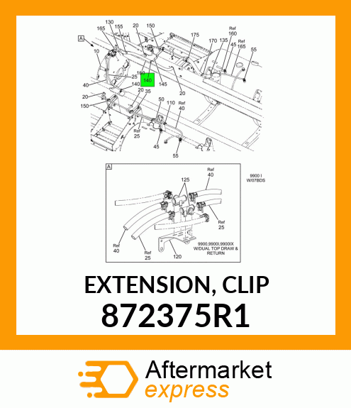 EXTENSION, CLIP 872375R1