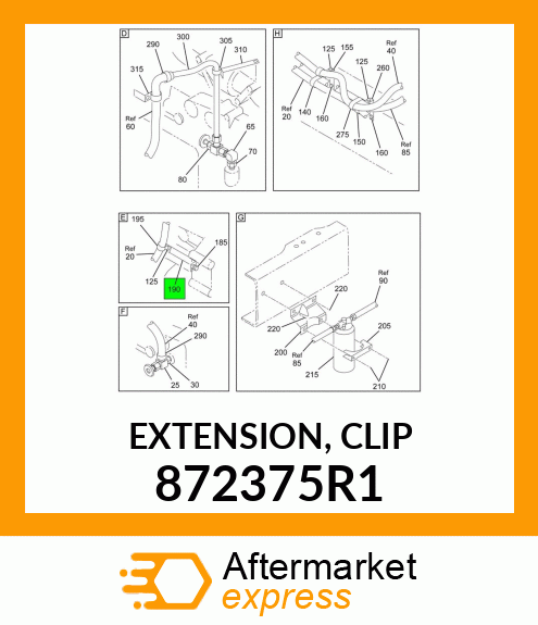 EXTENSION, CLIP 872375R1