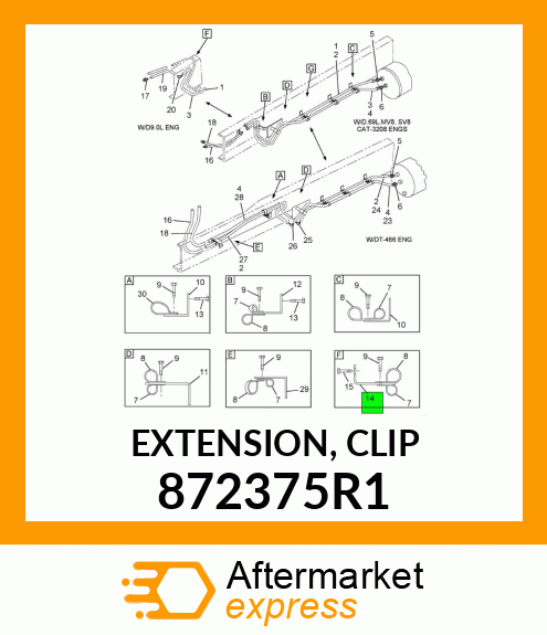 EXTENSION, CLIP 872375R1