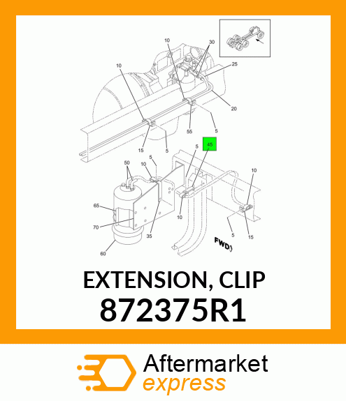 EXTENSION, CLIP 872375R1