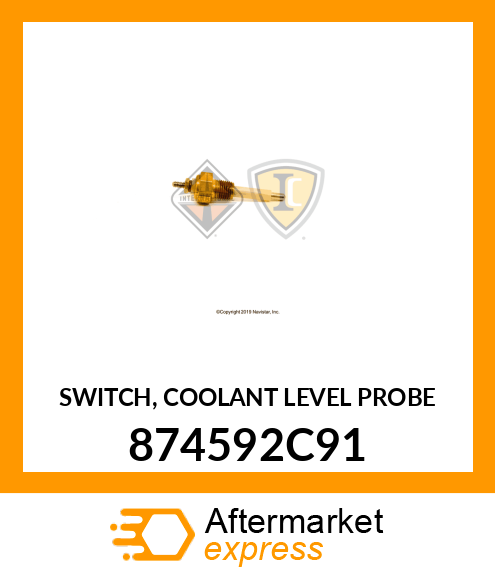 SWITCH, COOLANT LEVEL PROBE 874592C91