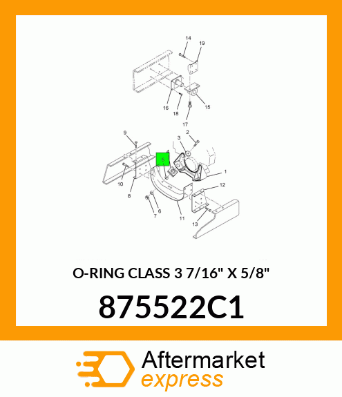 O-RING CLASS 3 7/16" X 5/8" 875522C1