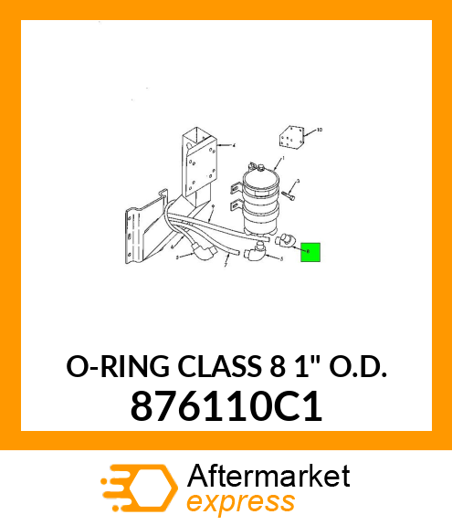 O-RING CLASS 8 1" O.D. 876110C1