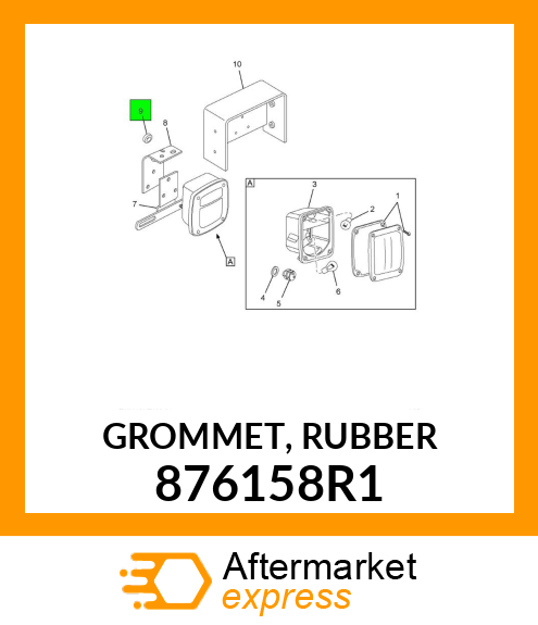 GROMMET, RUBBER 876158R1