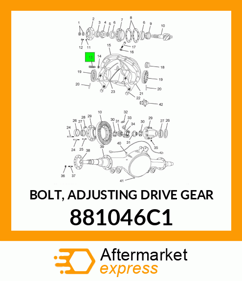 BOLT, ADJUSTING DRIVE GEAR 881046C1