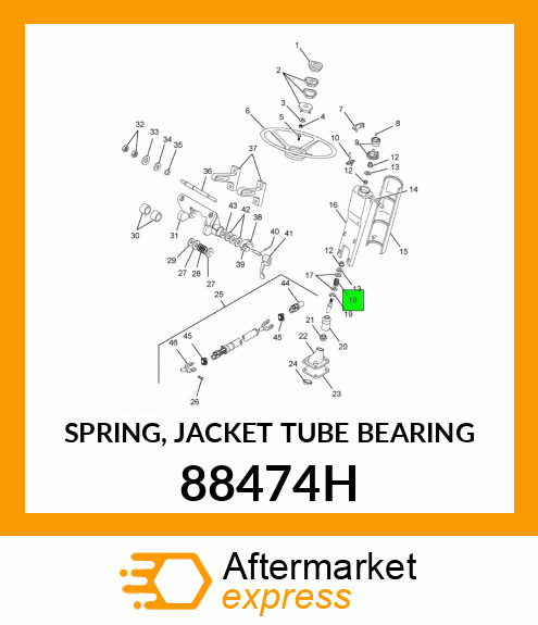 SPRING, JACKET TUBE BEARING 88474H