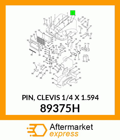 PIN, CLEVIS 1/4" X 1.594" 89375H