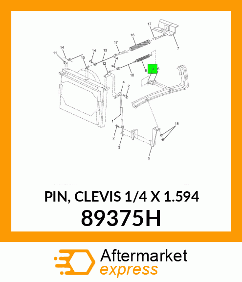 PIN, CLEVIS 1/4" X 1.594" 89375H