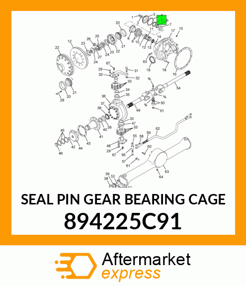 SEAL PIN GEAR BEARING CAGE 894225C91