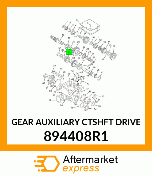 GEAR AUXILIARY CTSHFT DRIVE 894408R1