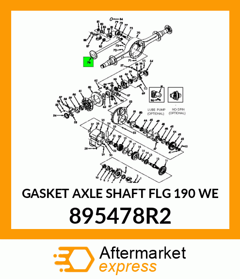 GASKET AXLE SHAFT FLG 190 WE 895478R2