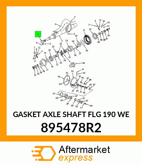 GASKET AXLE SHAFT FLG 190 WE 895478R2