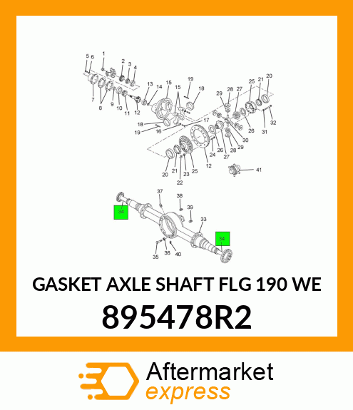 GASKET AXLE SHAFT FLG 190 WE 895478R2