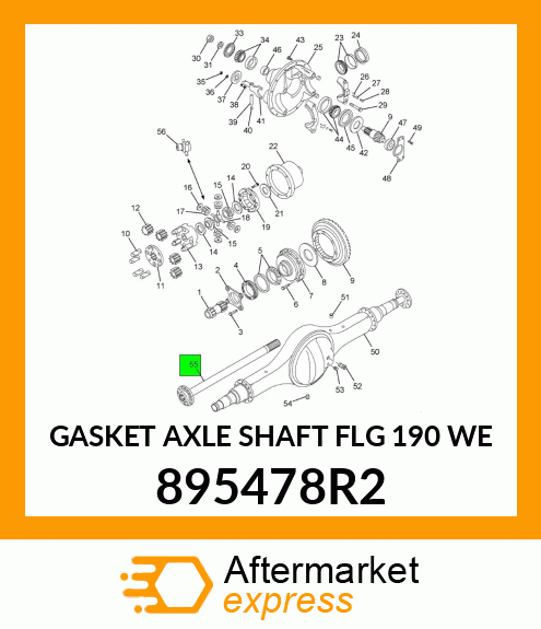 GASKET AXLE SHAFT FLG 190 WE 895478R2