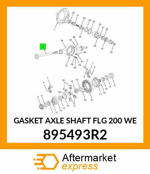 GASKET AXLE SHAFT FLG 200 WE 895493R2