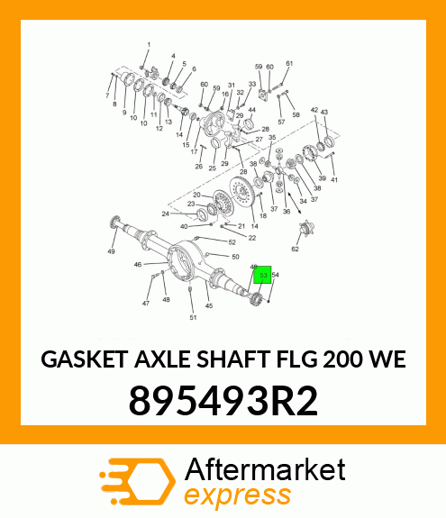 GASKET AXLE SHAFT FLG 200 WE 895493R2