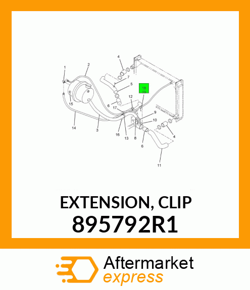 EXTENSION, CLIP 895792R1