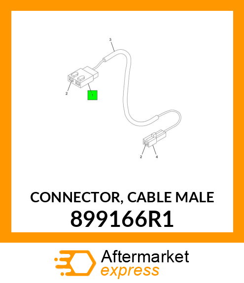 CONNECTOR, CABLE MALE 899166R1