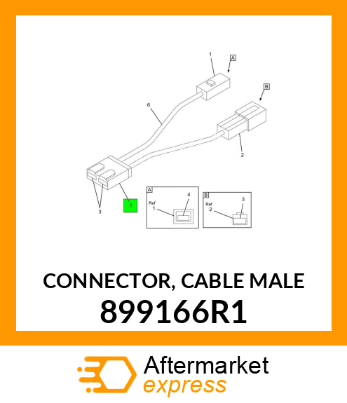 CONNECTOR, CABLE MALE 899166R1