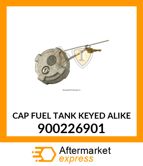 CAP FUEL TANK KEYED ALIKE 900226901