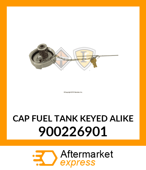 CAP FUEL TANK KEYED ALIKE 900226901