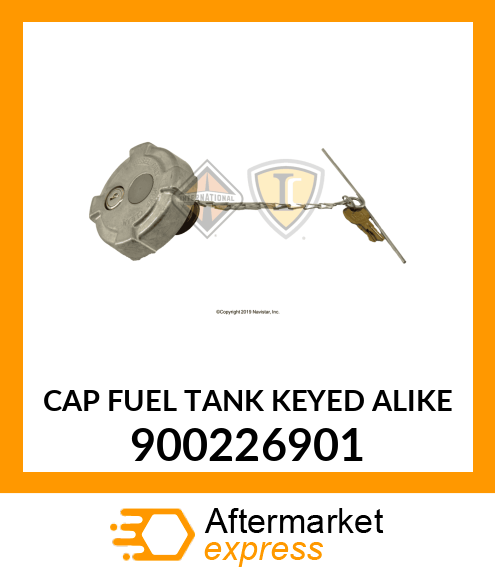 CAP FUEL TANK KEYED ALIKE 900226901