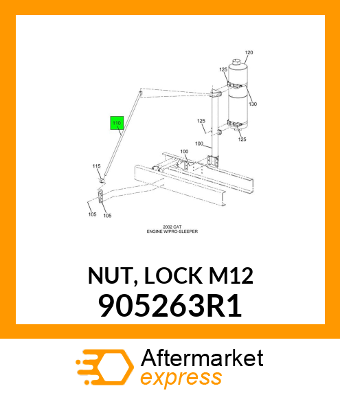 NUT, LOCK M12 905263R1