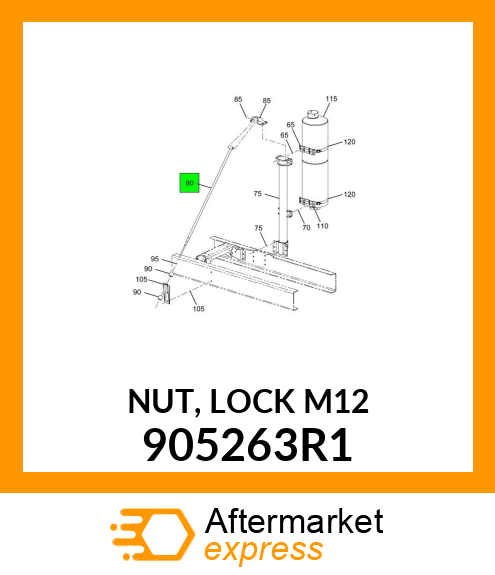 NUT, LOCK M12 905263R1