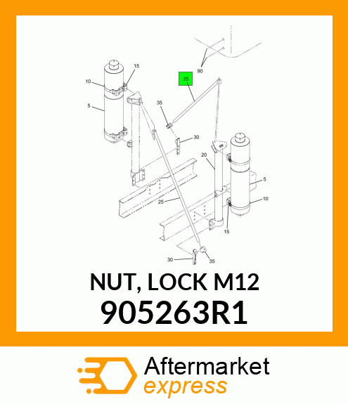 NUT, LOCK M12 905263R1