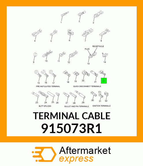 TERMINAL CABLE 915073R1