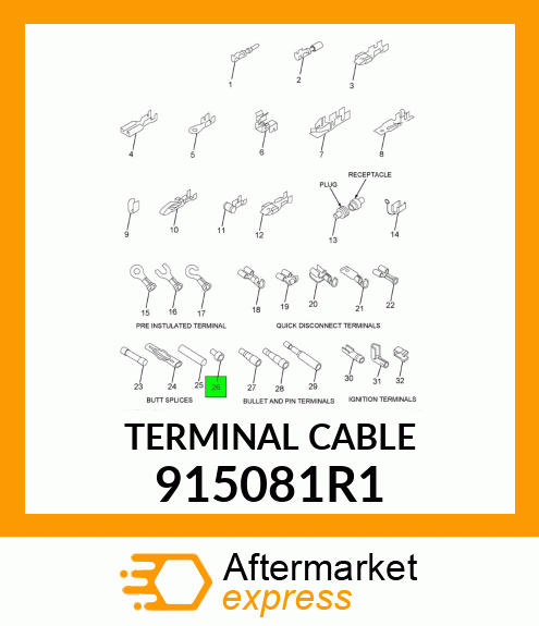 TERMINAL CABLE 915081R1