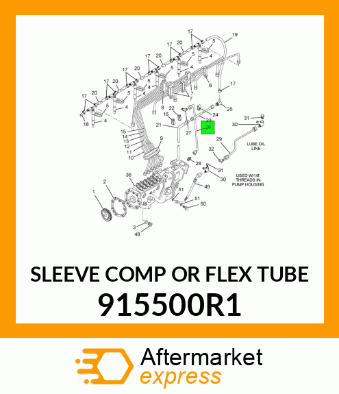 SLEEVE COMP OR FLEX TUBE 915500R1