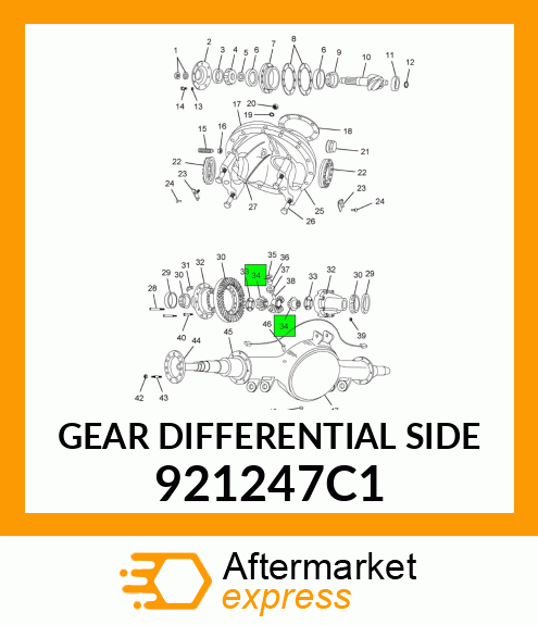 GEAR DIFFERENTIAL SIDE 921247C1