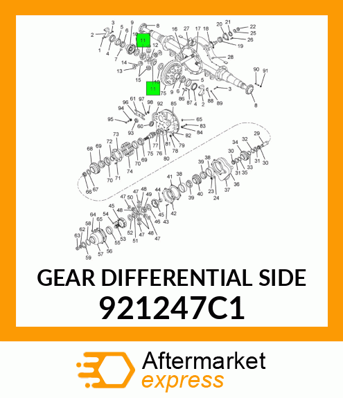 GEAR DIFFERENTIAL SIDE 921247C1