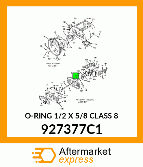 O-RING 1/2 X 5/8 CLASS 8 927377C1