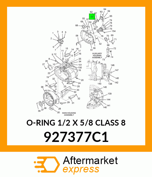 O-RING 1/2 X 5/8 CLASS 8 927377C1