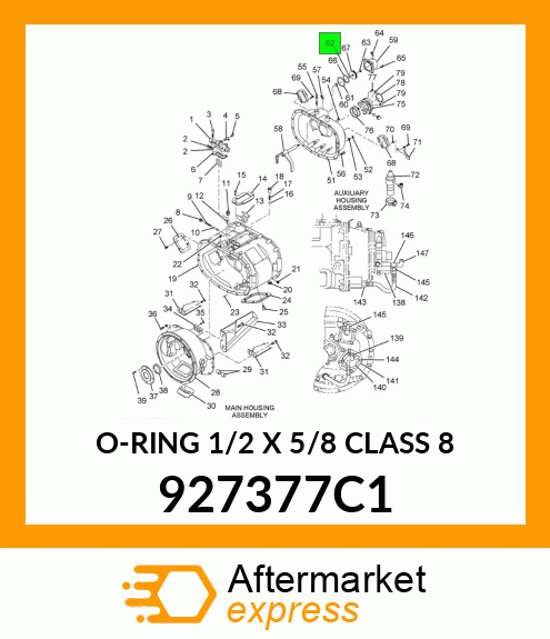 O-RING 1/2 X 5/8 CLASS 8 927377C1