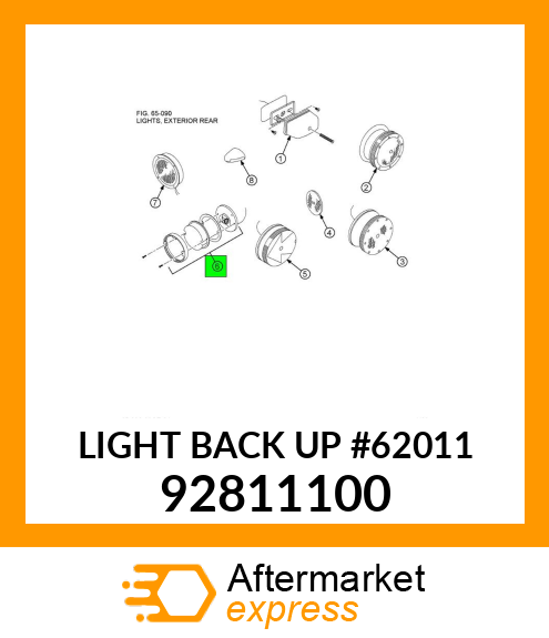 LIGHT BACK UP #62011 92811100