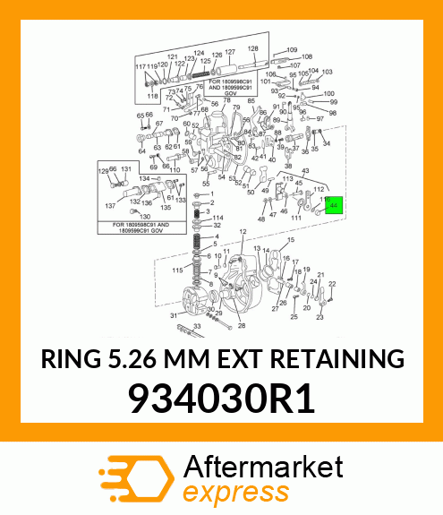 RING 5.26 MM EXT RETAINING 934030R1