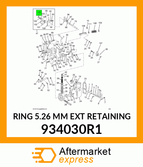 RING 5.26 MM EXT RETAINING 934030R1