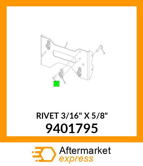 RIVET 3/16" X 5/8" 9401795