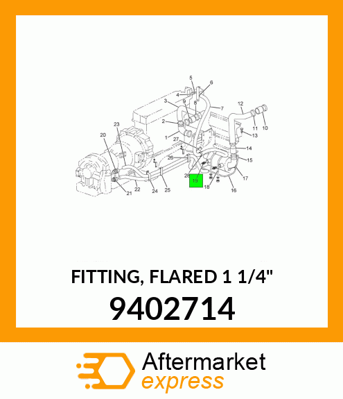 FITTING, FLARED 1 1/4" 9402714