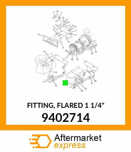 FITTING, FLARED 1 1/4" 9402714